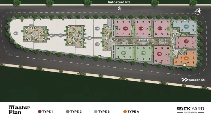للبيع بأرقي كمبوند في شيراتون كمبوند روك يارد