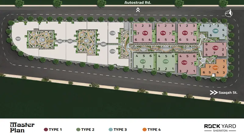 امتلك شقة بالموقع الاكثر تميزا على الاطلاق بالشيراتون في كمبوند روك يارد