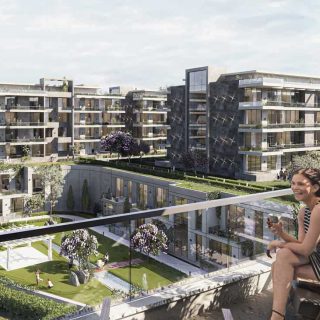 شقة للبيع في كمبوند كيت ريزيدنس 260 متراً