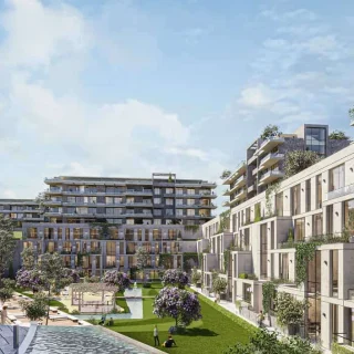 شقة للبيع في كمبوند كيت ريزيدنس 260 متراً