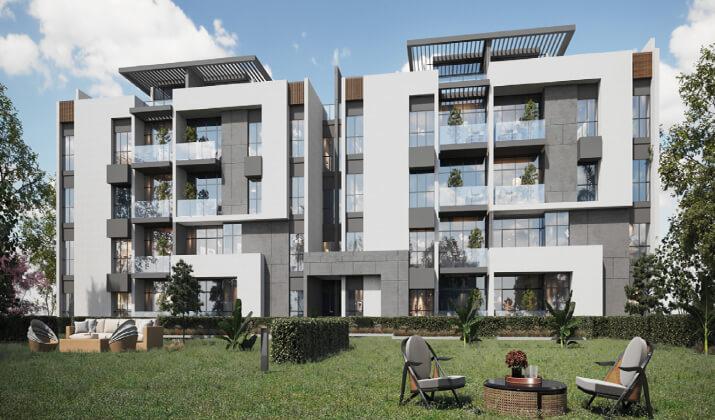 شقة جاهزة للأستلام بمساحة تبدأ من 100 متر في كمبوند كيو هيلز