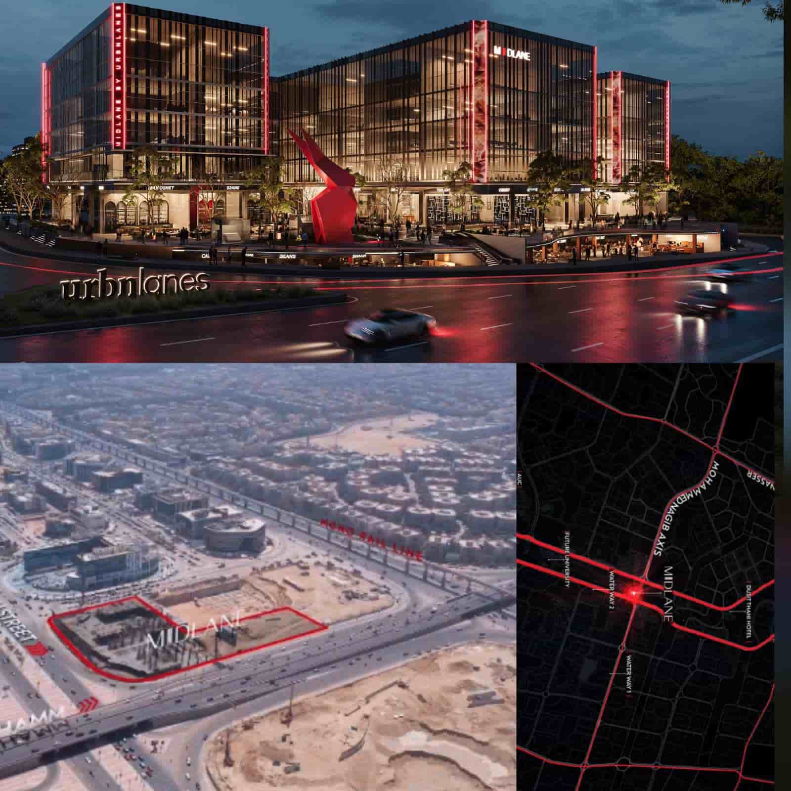 مكتب للبيع في مول ميدلين 40 متراً