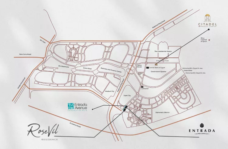بمُقدم 5% أحصل على تاون هاوس بمساحة 400 متر في كمبوند روزفيل