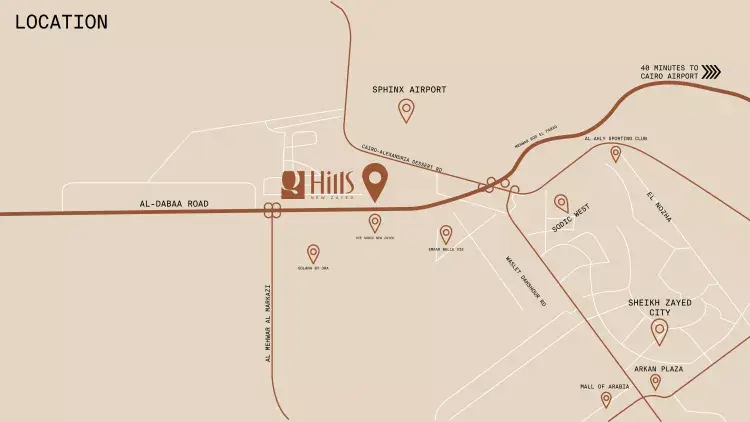 امتلك تاون هاوس في كمبوند كيو هيلز زايد الجديدة بتسهيلات تصل إلى 7 سنوات