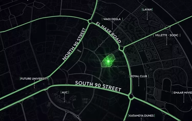 تاون هاوس بمساحة 300 متراً في كمبوند نوي التجمع الخامس