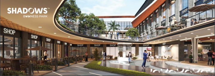 محل للبيع باكتوبر في مول شادو بيزنس بارك 70متراً